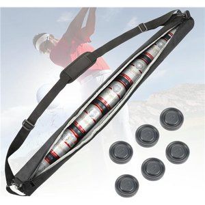 Icy Golf Beer Sleeve: 7 cans, 6 ice pucks. Stay refreshed on the go.